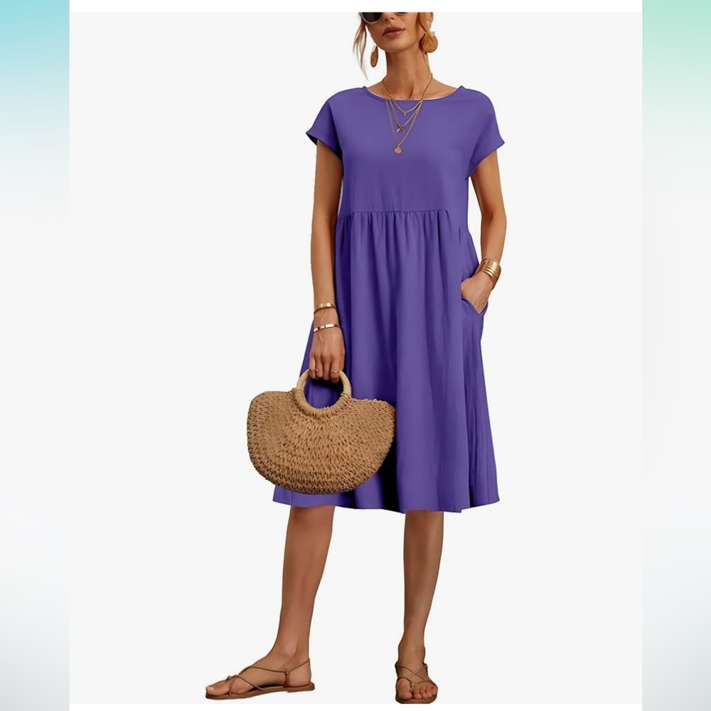 NWOT Amazon crew neck dress
